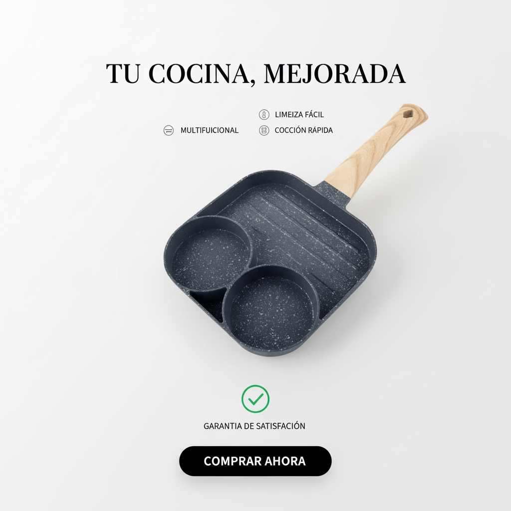MultiCook Sarten Todo En Uno | Más platos, menos esfuerzo. Cocina sin complicaciones